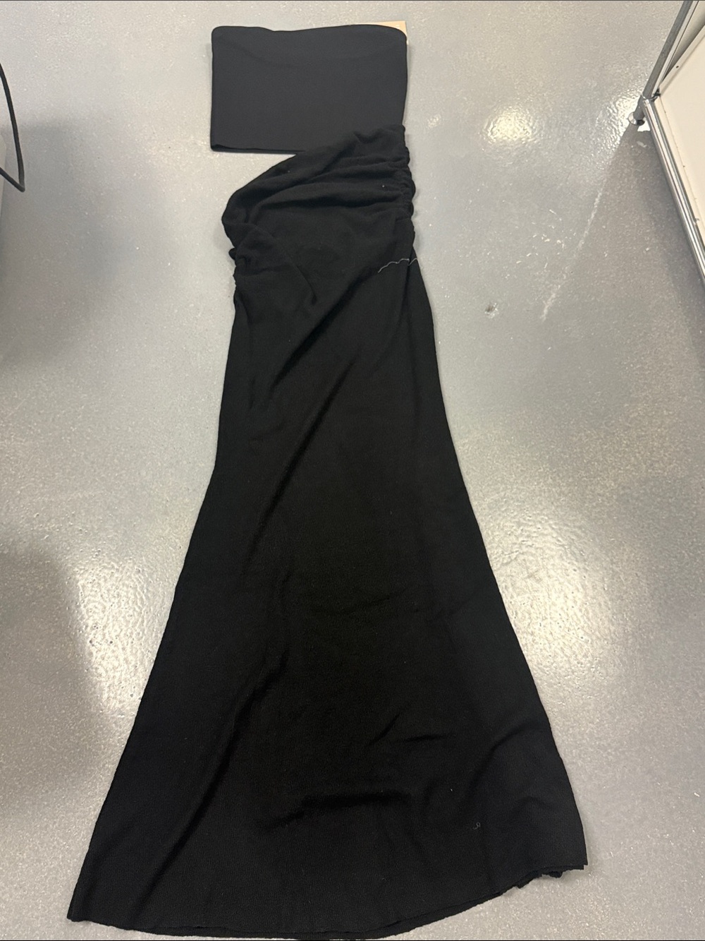 Meshki Black Strapless Maxi Skirt